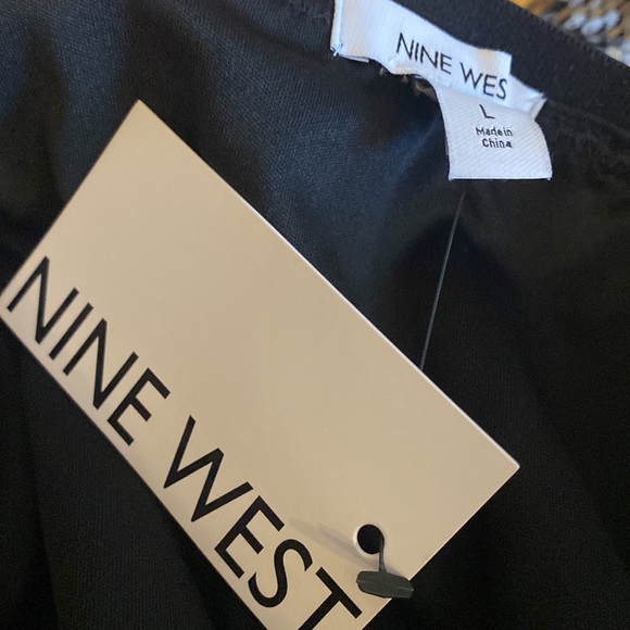 NWT Nine West Sequin side slit midi form fitting skirt - Picture 3 of 3